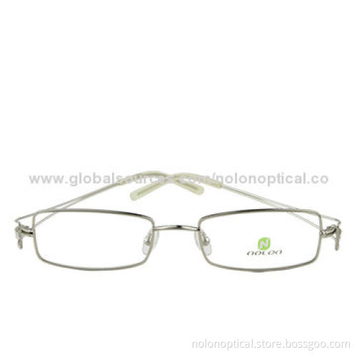 Stainless steel Full-Rim with Fold End-piece Women's Eyeglass FramesNew